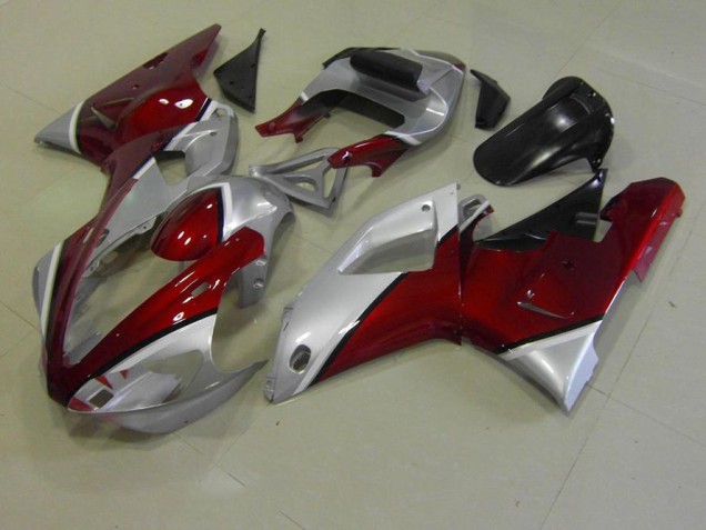 Carénage Yamaha R1 00-01 - Rouge et Argent Carénage Yamaha R1 00-01 - Rouge et Argent