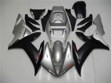 Carénage Yamaha R1 02-03 - Argent Noir