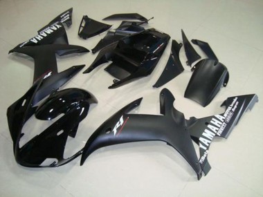 Carénage Yamaha R1 02-03 - Noir Mat Blanc