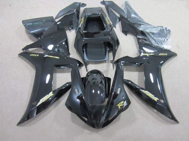 Carénage Yamaha R1 02-03 - Noir avec Or Décalque Carénage Yamaha R1 02-03 - Noir avec Or Décalque