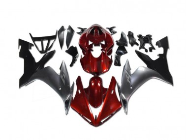 Carénage Yamaha R1 02-03 - Rouge Gris Noir