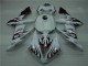 Carénage Yamaha R1 04-06 - Blanc Rouge Flamme Carénage Yamaha R1 04-06 - Blanc Rouge Flamme