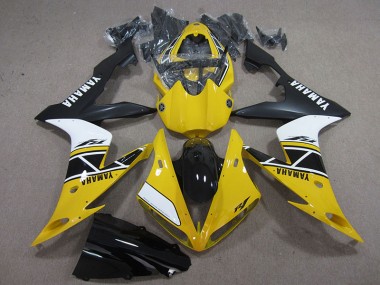 Carénage Yamaha R1 04-06 - Jaune Blanc Noir