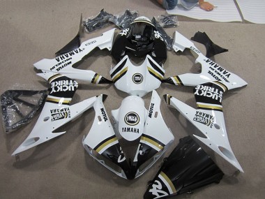 Carénage Yamaha R1 04-06 - Noir Blanc Lucky Strike