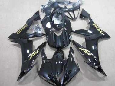Carénage Yamaha R1 04-06 - Noir Blanc Or Décalque