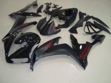 Carénage Yamaha R1 04-06 - Noir Mat Rouge