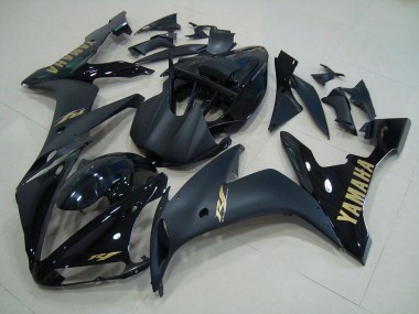 Carénage Yamaha R1 04-06 - Noir Matte Or