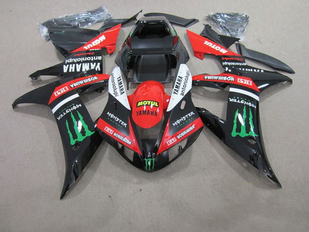 Carénage Yamaha R1 04-06 - Rouge Blanc Noir Motul Carénage Yamaha R1 04-06 - Rouge Blanc Noir Motul