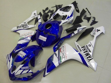 Carénage Yamaha R1 07-08 - Blanc Bleu Tri Colour