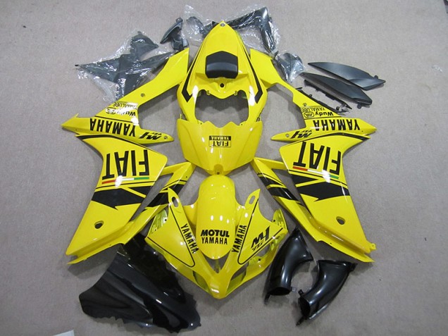 Carénage Yamaha R1 07-08 - Jaune Noir Motul Fiat Carénage Yamaha R1 07-08 - Jaune Noir Motul Fiat