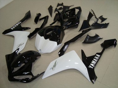 Carénage Yamaha R1 07-08 - Noir Blanc Or