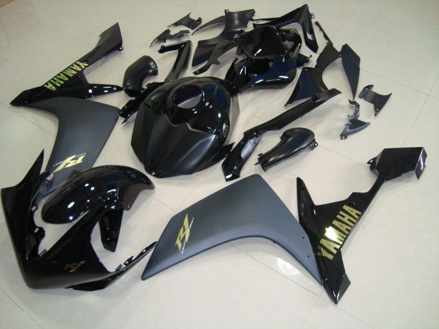 Carénage Yamaha R1 07-08 - Noir Mat Or