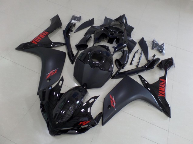 Carénage Yamaha R1 07-08 - Noir Mat Rouge Carénage Yamaha R1 07-08 - Noir Mat Rouge
