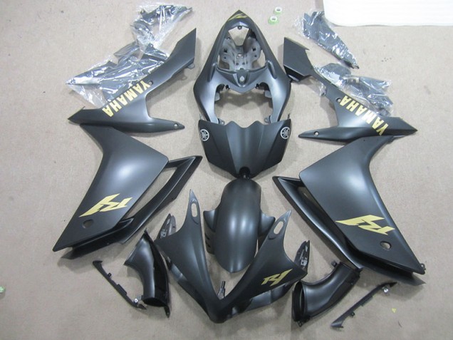 Carénage Yamaha R1 07-08 - Noir Or Décalque Carénage Yamaha R1 07-08 - Noir Or Décalque