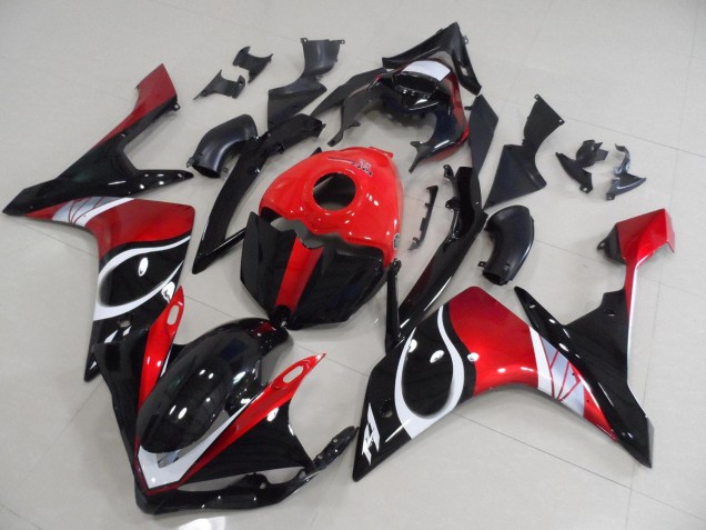 Carénage Yamaha R1 07-08 - Noir Rouge Brillant Carénage Yamaha R1 07-08 - Noir Rouge Brillant