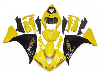 Carénage Yamaha R1 09-11 - Jaune Noir