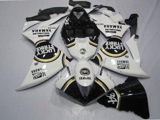 Carénage Yamaha R1 09-11 - Noir Blanc Lucky Strike Carénage Yamaha R1 09-11 - Noir Blanc Lucky Strike