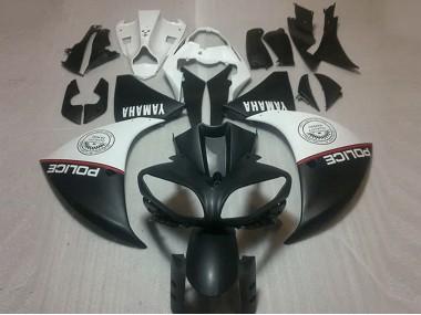 Carénage Yamaha R1 09-11 - Noir Mat Blanc