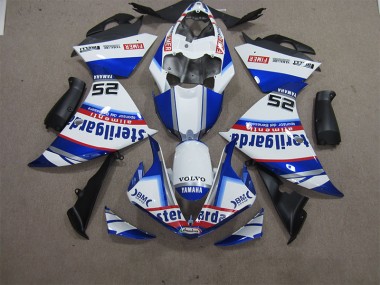 Carénage Yamaha R1 12-14 - Blanc Bleu Volvo Sterilgarda 25