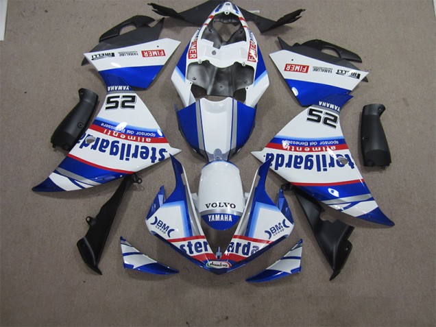 Carénage Yamaha R1 12-14 - Blanc Bleu Volvo Sterilgarda 25 Carénage Yamaha R1 12-14 - Blanc Bleu Volvo Sterilgarda 25