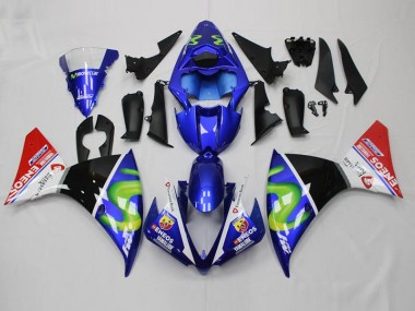 Carénage Yamaha R1 12-14 - Bleu Blanc Noir Rouge