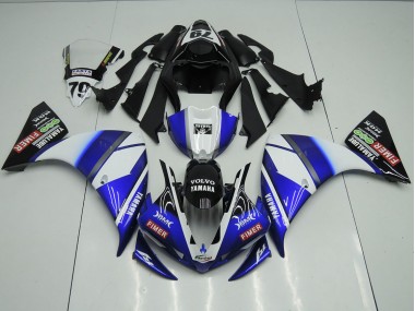 Carénage Yamaha R1 12-14 - Bleu Noir Sterilgarda