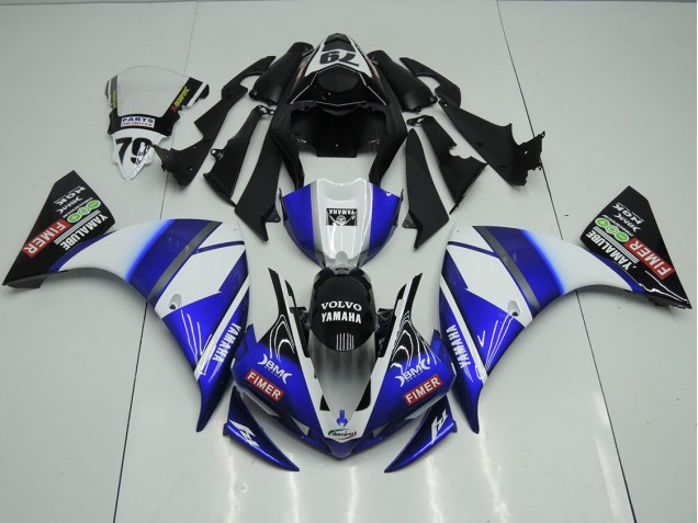 Carénage Yamaha R1 12-14 - Bleu Noir Sterilgarda