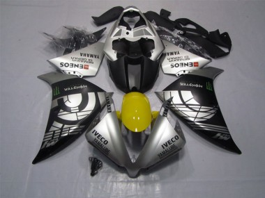 Carénage Yamaha R1 12-14 - Noir Argent Iveco Yamalube Monster