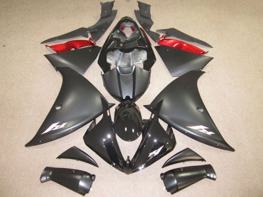 Carénage Yamaha R1 12-14 - Noir Blanc Décalque