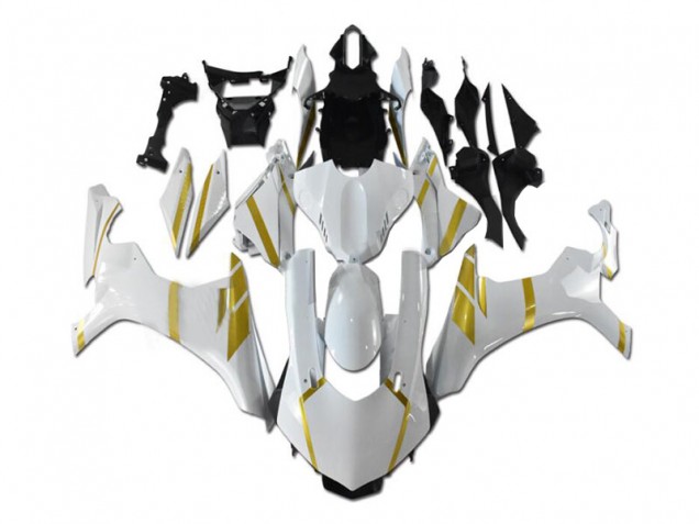 Carénage Yamaha R1 15-19 - Blanc Or Carénage Yamaha R1 15-19 - Blanc Or