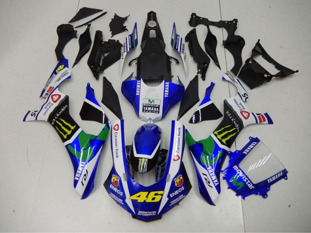 Carénage Yamaha R1 15-19 - Bleu Bleu Blanc ENEOS Movistar 46 Carénage Yamaha R1 15-19 - Bleu Bleu Blanc ENEOS Movistar 46