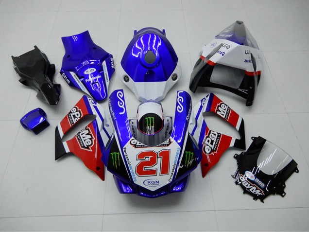 Carénage Yamaha R1 15-19 - Bleu Rouge KGN 21 Carénage Yamaha R1 15-19 - Bleu Rouge KGN 21