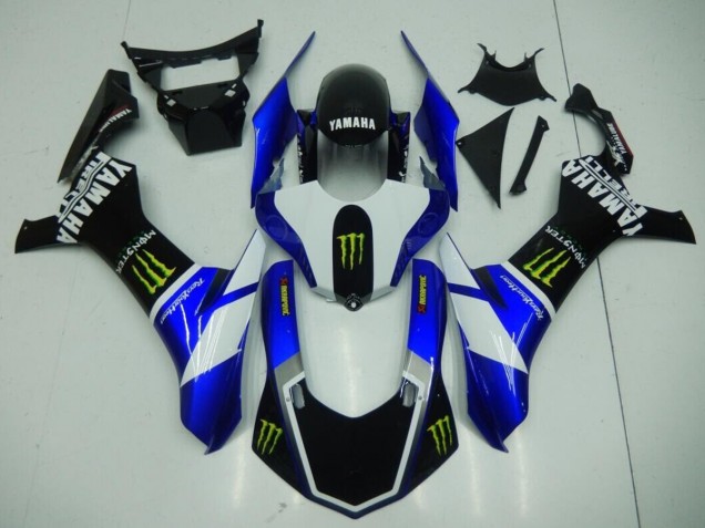 Carénage Yamaha R1 15-19 - Noir Bleu Monster