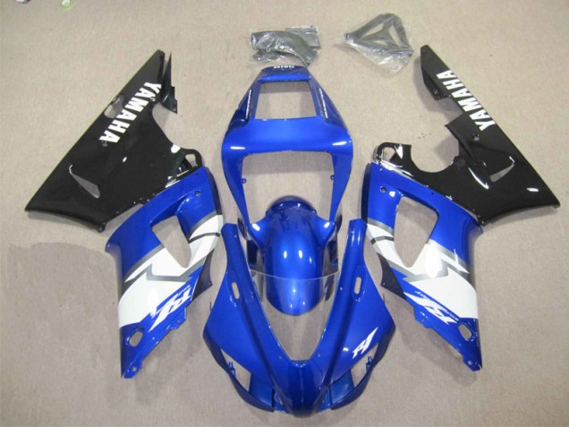 Carénage Yamaha R1 98-99 - Bleu Noir Blanc Décalque