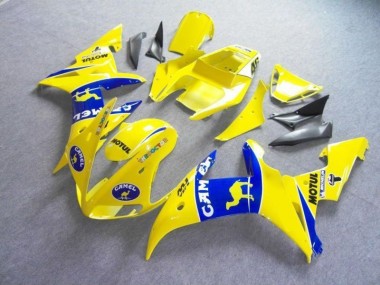 Carénage Yamaha R6 03-05 - Jaune Bleu Motul Camel