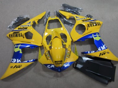 Carénage Yamaha R6 03-05 - Jaune Motul