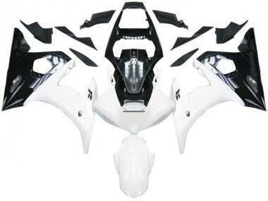 Carénage Yamaha R6 03-05 - Noir Blanc