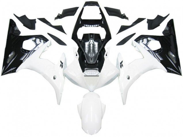 Carénage Yamaha R6 03-05 - Noir Blanc
