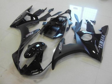 Carénage Yamaha R6 03-05 - Noir Mat Noir Brillant