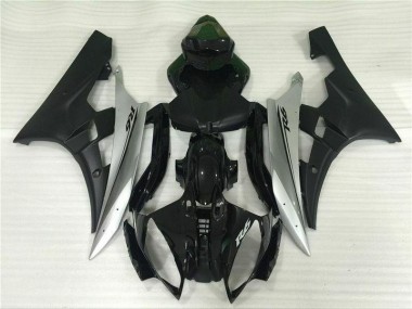 Carénage Yamaha R6 06-07 - Argent Noir