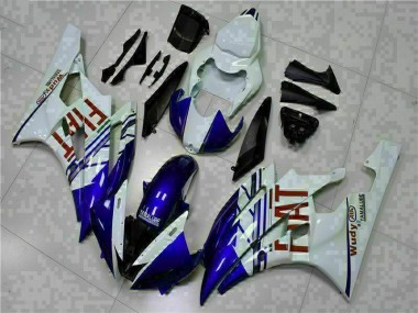 Carénage Yamaha R6 06-07 - Blanc Bleu