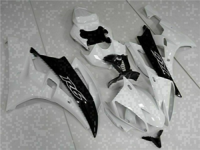 Carénage Yamaha R6 06-07 - Blanc Noir Carénage Yamaha R6 06-07 - Blanc Noir