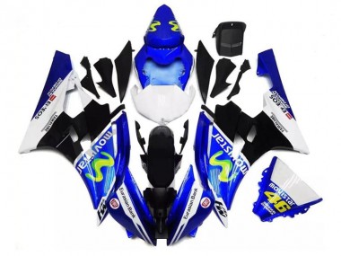 Carénage Yamaha R6 06-07 - Bleu Noir Blanc