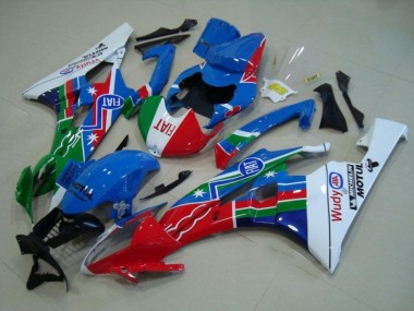 Carénage Yamaha R6 06-07 - Bleu Rouge Blanc Vert