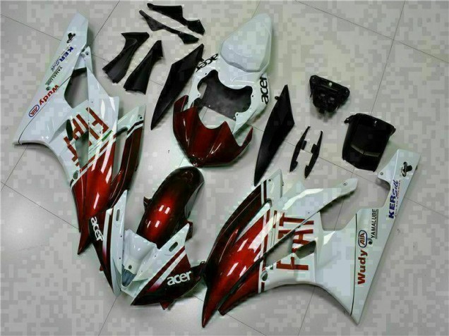 Carénage Yamaha R6 06-07 - Brun Blanc Carénage Yamaha R6 06-07 - Brun Blanc