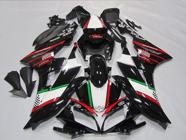 Carénage Yamaha R6 06-07 - Noir Rouge Vert Carénage Yamaha R6 06-07 - Noir Rouge Vert