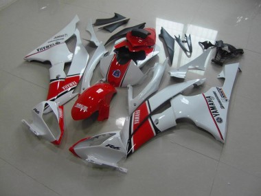 Carénage Yamaha R6 08-16 - Blanc Rouge Style OEM
