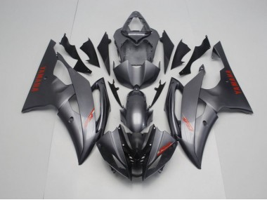 Carénage Yamaha R6 08-16 - Noir Mat Gris