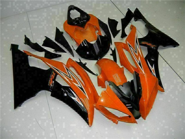 Carénage Yamaha R6 08-16 - Orange Noir Carénage Yamaha R6 08-16 - Orange Noir