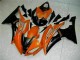 Carénage Yamaha R6 08-16 - Orange Noir Carénage Yamaha R6 08-16 - Orange Noir